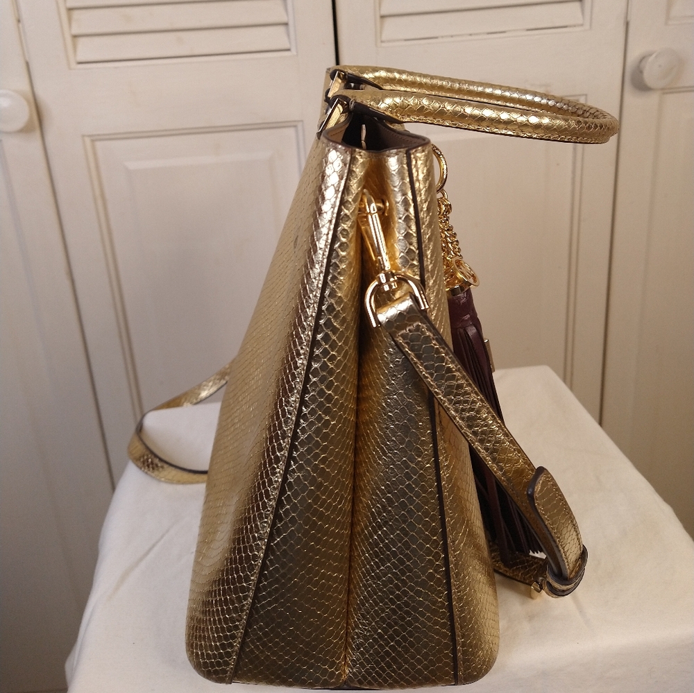 Michael Kors Gold Tote Bag - Picture 8 of 16